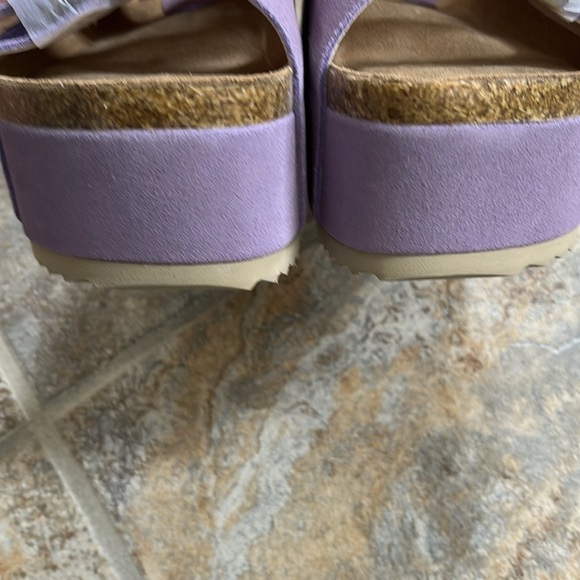 Free People x Intentionally  Rule Breaker Platform Suede Sandals Sz 7 NIB
